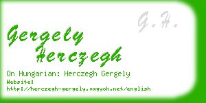 gergely herczegh business card